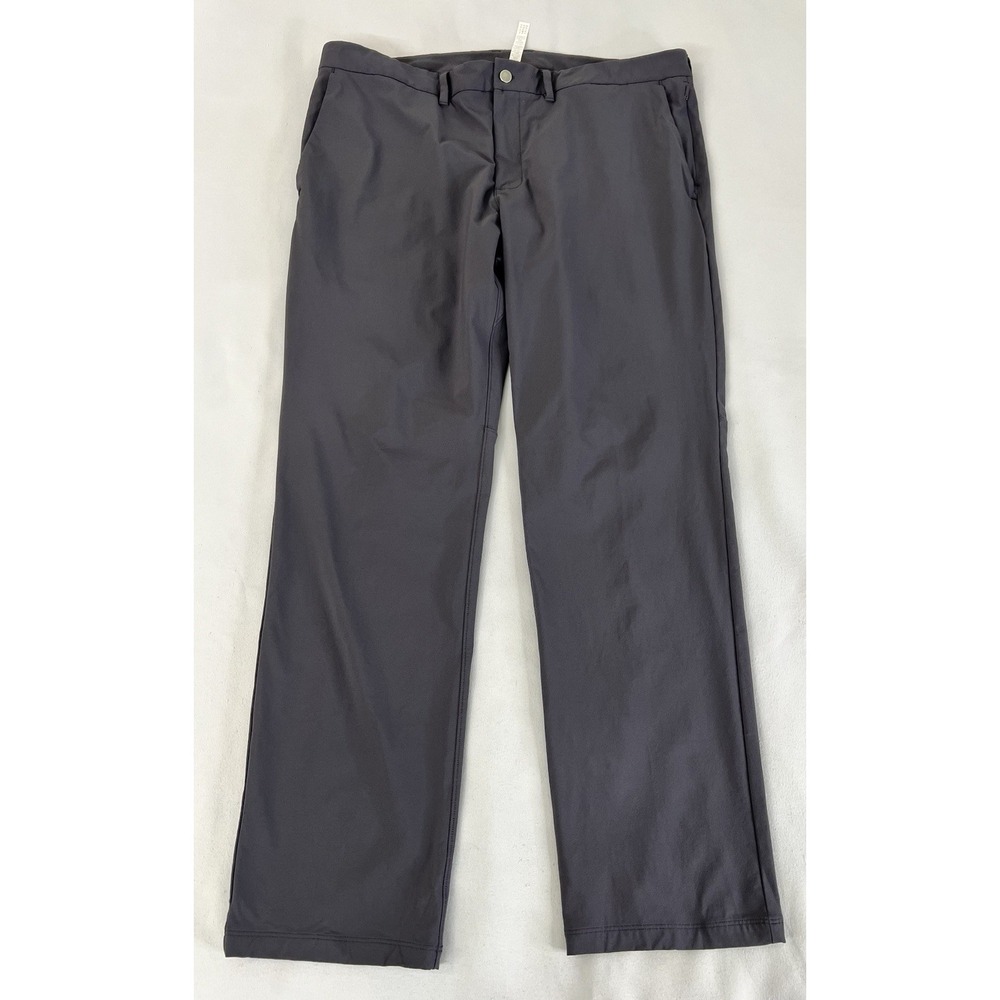 CRZ Yoga Men's Gray Chino Performance Golf Stretch Casual Pants Sz 40 (42"x32.5"